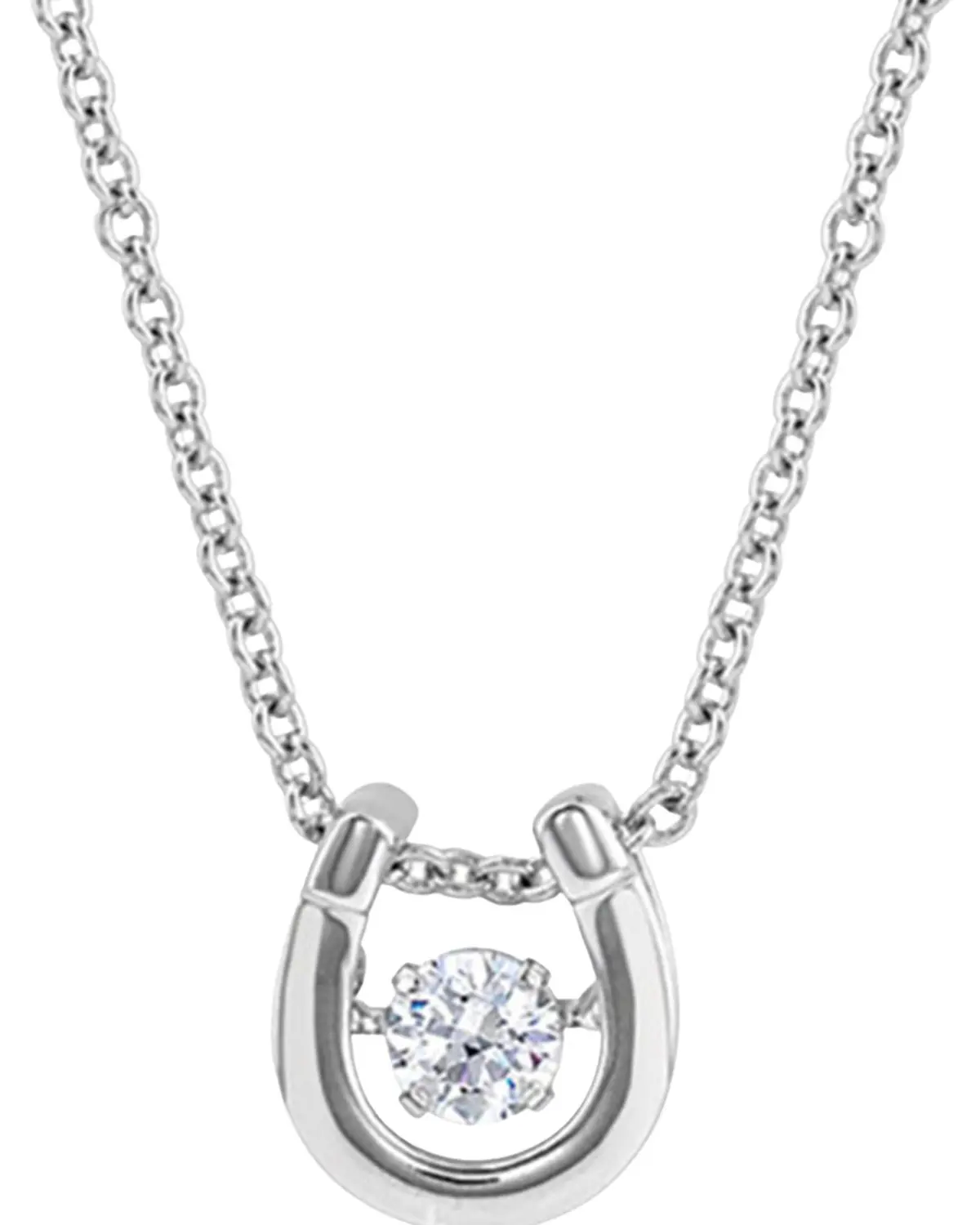 Montana Silversmiths Women's Women'S Dancing Birthstone Horseshoe Necklace - Nc4742-Apr