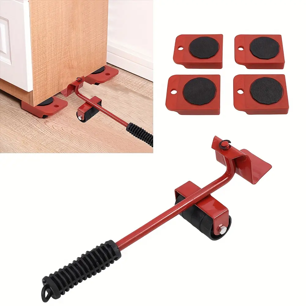 5 Piece Furniture Moving Set, Sliders for Easy Relocation, Heavy Duty Durable Mover Tools Kit, Ideal for Home & Office Use