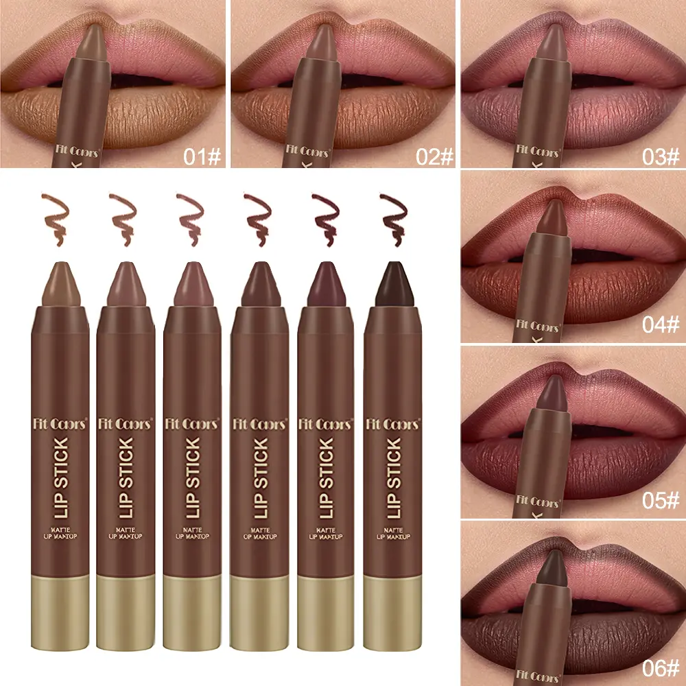Stylish Matte Lipstick for Women, Enhance Look Everyday Party Makeup, Choose From 6 Colors, Perfect Gift Idea for Her, Cosmetic, Lip Products Makeup, Individual Lipsticks