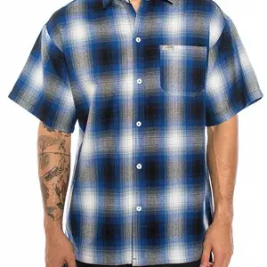 Caltop Short Sleeve Veterano Plaid Flannel Shirt Classic Cal Top - Quality Fabric Iconic Plaid Design Sizes Small to 2XL