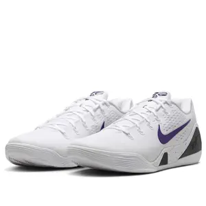 Nike Kobe 9 Elite Low EM Protro White Court Purple Men's IH1401-100 New