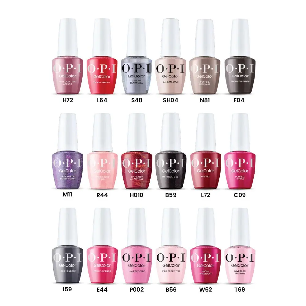 OPI Intelli-Gel - Set 18 Gel Colors  - Gel Color 0.5 oz - Pink Snowflake Dreams Collection