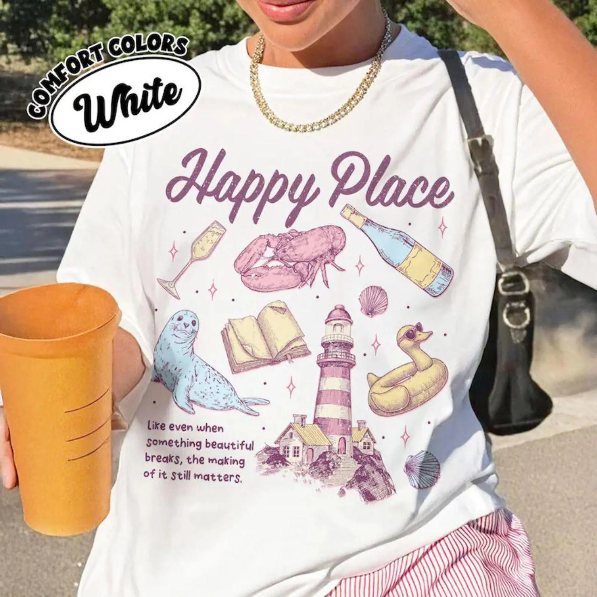Happy Place Emily Henry Shirt, Knott's Harbor T-Shirt For Book Lovers, Emily Henry Merch For Fans, Reader Gift, Romance Book Tee ASH7OF