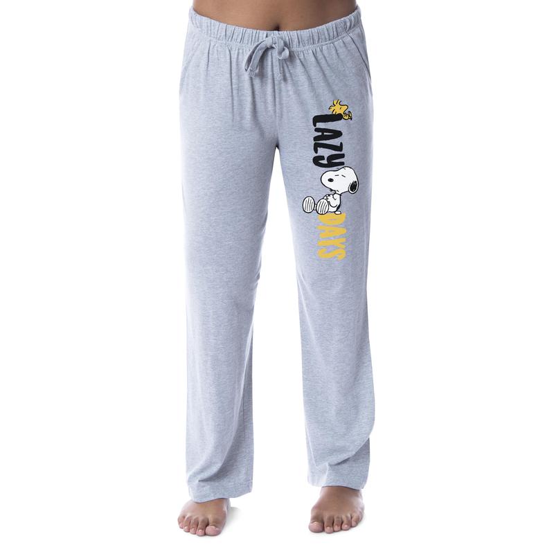 Peanuts Womens' Snoopy and Woodstock Lazy Days Sleep Pajama Pants