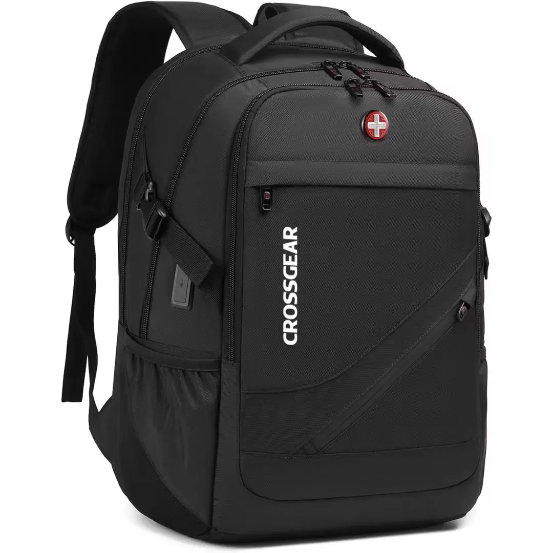 CROSSGEAR Travel Backpack 17.3 inch Laptop Backpack with USB-C and USB-A Charging Port for Men Women with Anti-Theft back,  30L Water-Resistant Business  Backpack , Weekend Summerwins,Campingessentials,Campinggear,Vacation Outfits,Beach outfits