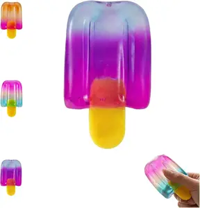 Ice Cream Squeeze Squishy,Summer Sensory Stress Relief,Easter Basket Stuffers Party Favors for Anxiety Relief Everyone,Birthday Gift
