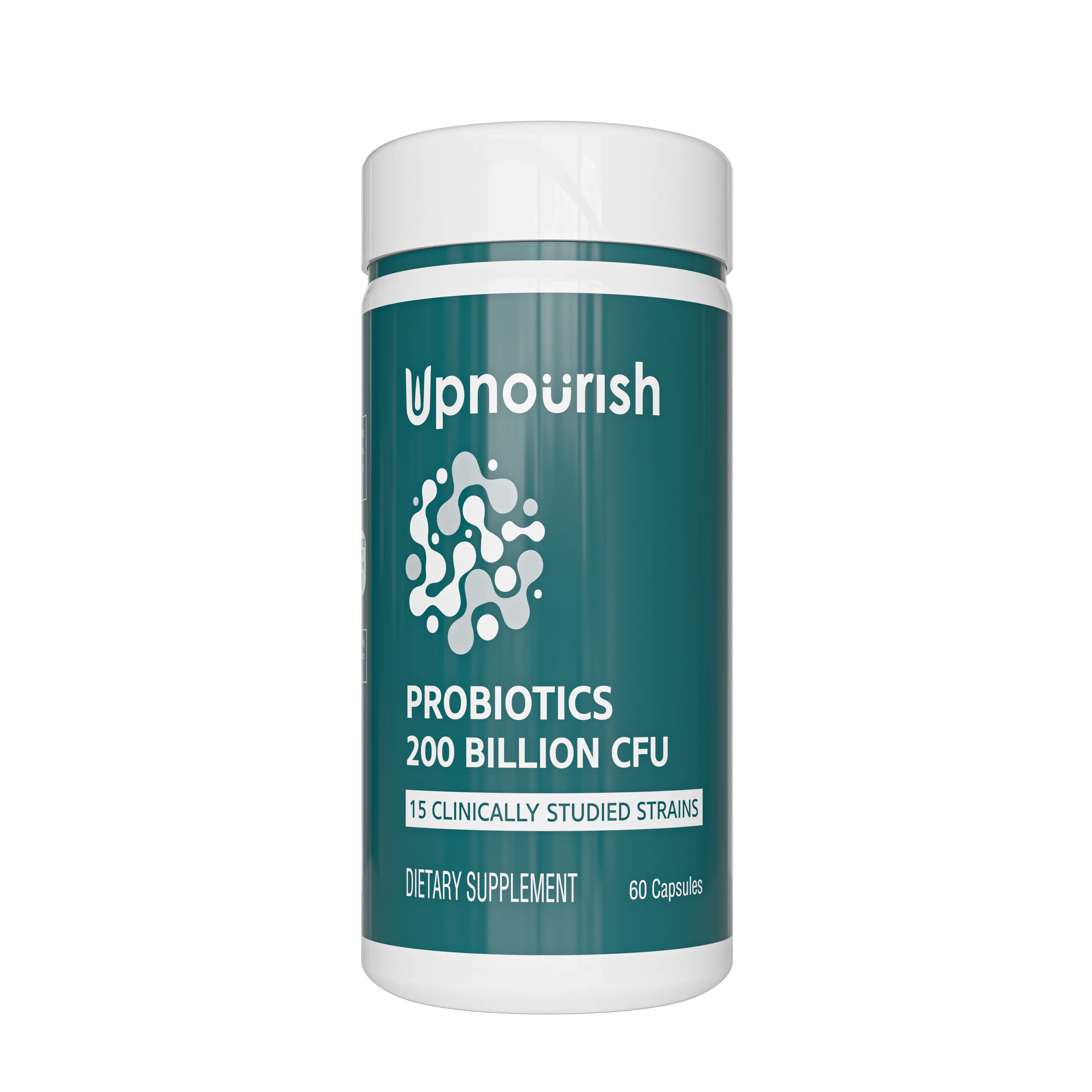 Digestion Repair – 200 Billion CFU Probiotics with 15 Strains, Digestive Enzymes & Organic Prebiotics, 60 Capsules – by UpNourish