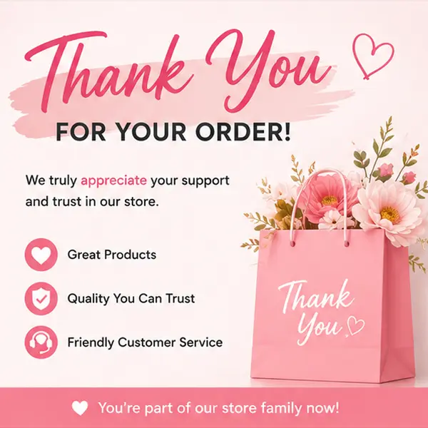 Thank You Card - Small Appreciation Note for Mobile Phone SIM Card, Electronics Accessories E-Commerce Orders