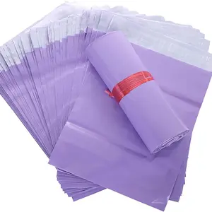 100 pcs Light Purple Packing Bags，Strong Adhesive Shipping Bags ，Shipping Mailers, Simple Multi-Purpose Bags for Clothing, Self-Sealing and Waterproof Mailing Envelopes, Privacy Protected Mailer Bags for Small Business