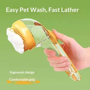 Pet Bath Brush for Easy Foaming, Suitable for Cats and Dogs