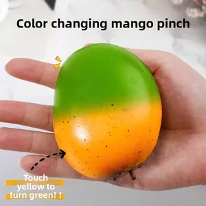 Mango color-changing stress-relief toy, creative high-tech slow-rebound decompression ball, stress-relief gadget, children's toy
