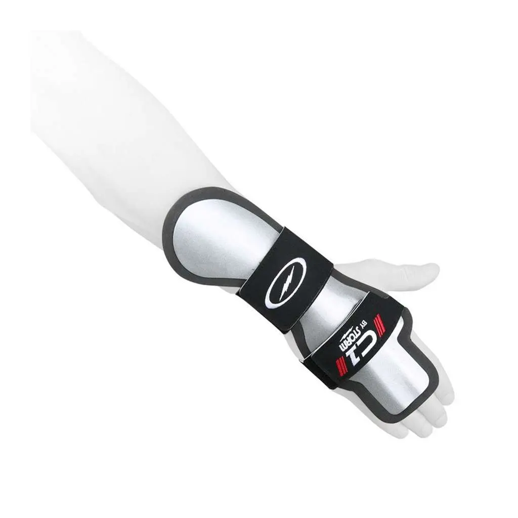 Storm C1 Right-Hand Bowling Glove with Embroidered Logos, Thick Neoprene Padding, Adjustable Wrist Straps, Adjustable Palm Straps, Extended Finger Support, Boosts Revolutions and Power