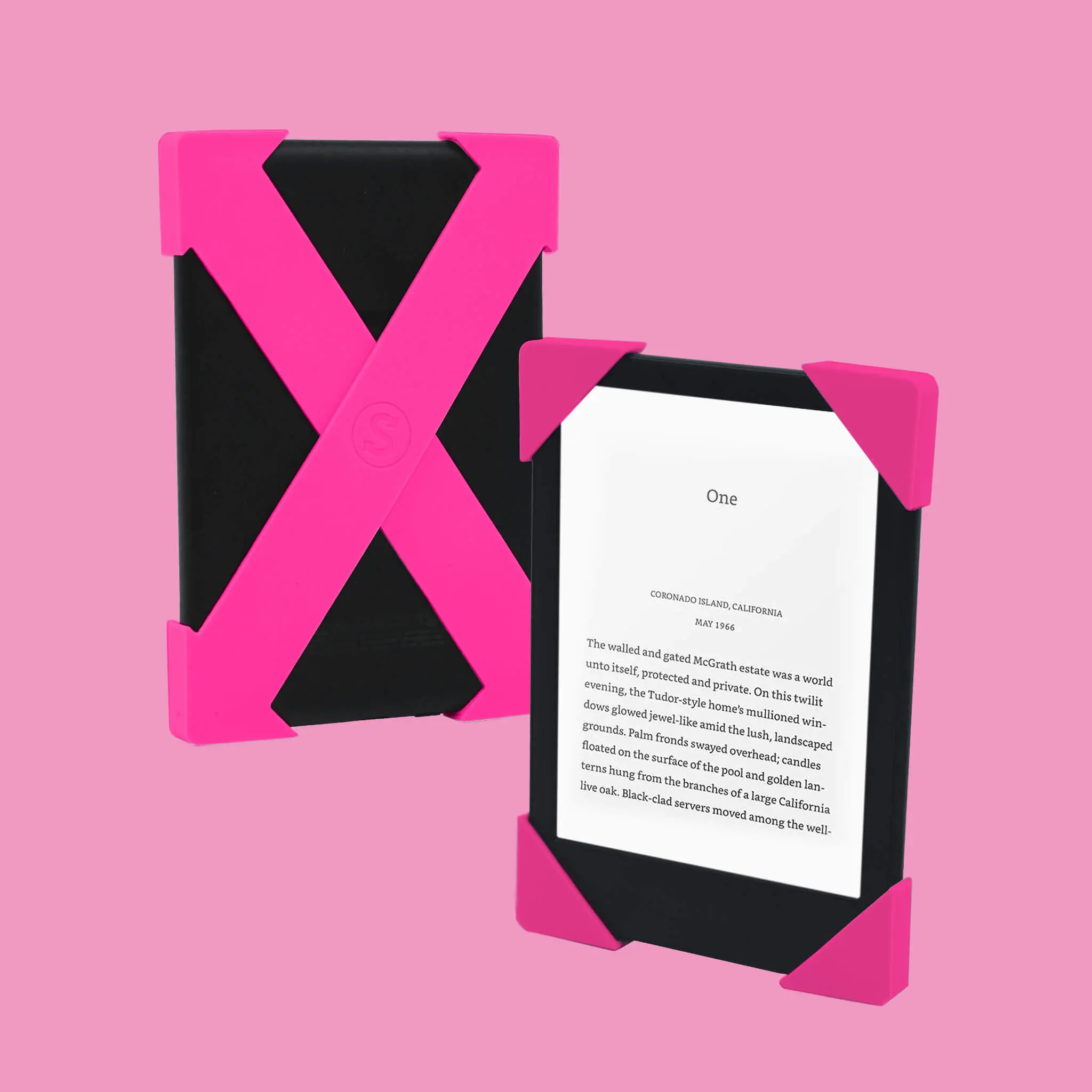 Soft Silicone Neon Hand Straps for Kindles & Kobos, Secure Grip for 1-Hand Reading, Fits Most Models, Arthritis & Fatigue Relief, Kindle Accessories, Digital Device Accessory