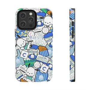 Pochacco Sticker Case Phone Case, Collection Case, Trendy Y2K Phone Case for iPhone 16 15 14 13 12 11 Pro Max, Mini, Plus, iPhone Xs, XR, Xs Max, 8, 7 Plus, SamSung Galaxy