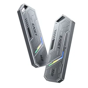 EAGET M.2 NVMe SSD External Portable Enclosure Case Fits PCIe 2280/2242/2230