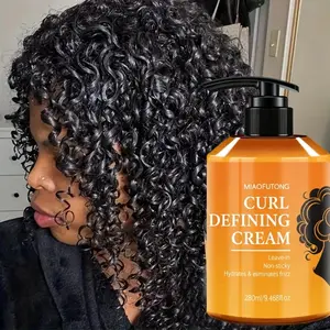 280ml styling curling creams, 7-in-1 hair styling creams, Curl Defining Formula, Frizz Free Styling, Hydrating Anti-Frizz Styling Cream with Argan Oil, Castor Oil & Rosemary Oil, Adds Volume & Shine for Healthy Curls, Perfect Curls
