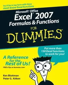 USED-Microsoft Office Excel 2007 Formulas and Functions for Dummies by Bluttman, Ken (Paperback)