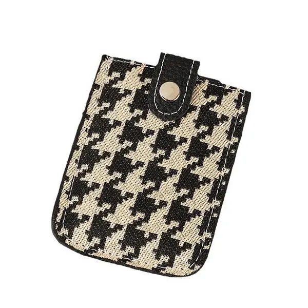 2025 NEW Laminated hidden Pull out card bag with card belt button pull out multi-card holder