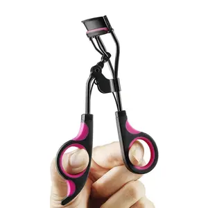 Women's Eyelash Curler Set with Lash Comb Separator, 3-In-1 Mascara Brush, Eyelash Extension Tweezers, Foldable Brow Brush & Comb, 10 Silicone Pads