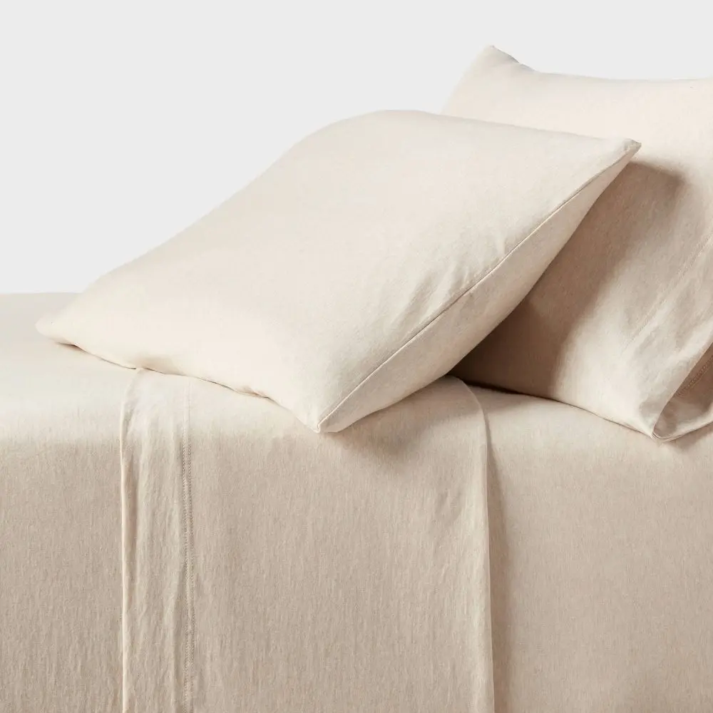 Cotton Jersey Sheet Set Heather - Threshold Cotton Jersey Sheet Set Heather - Threshold