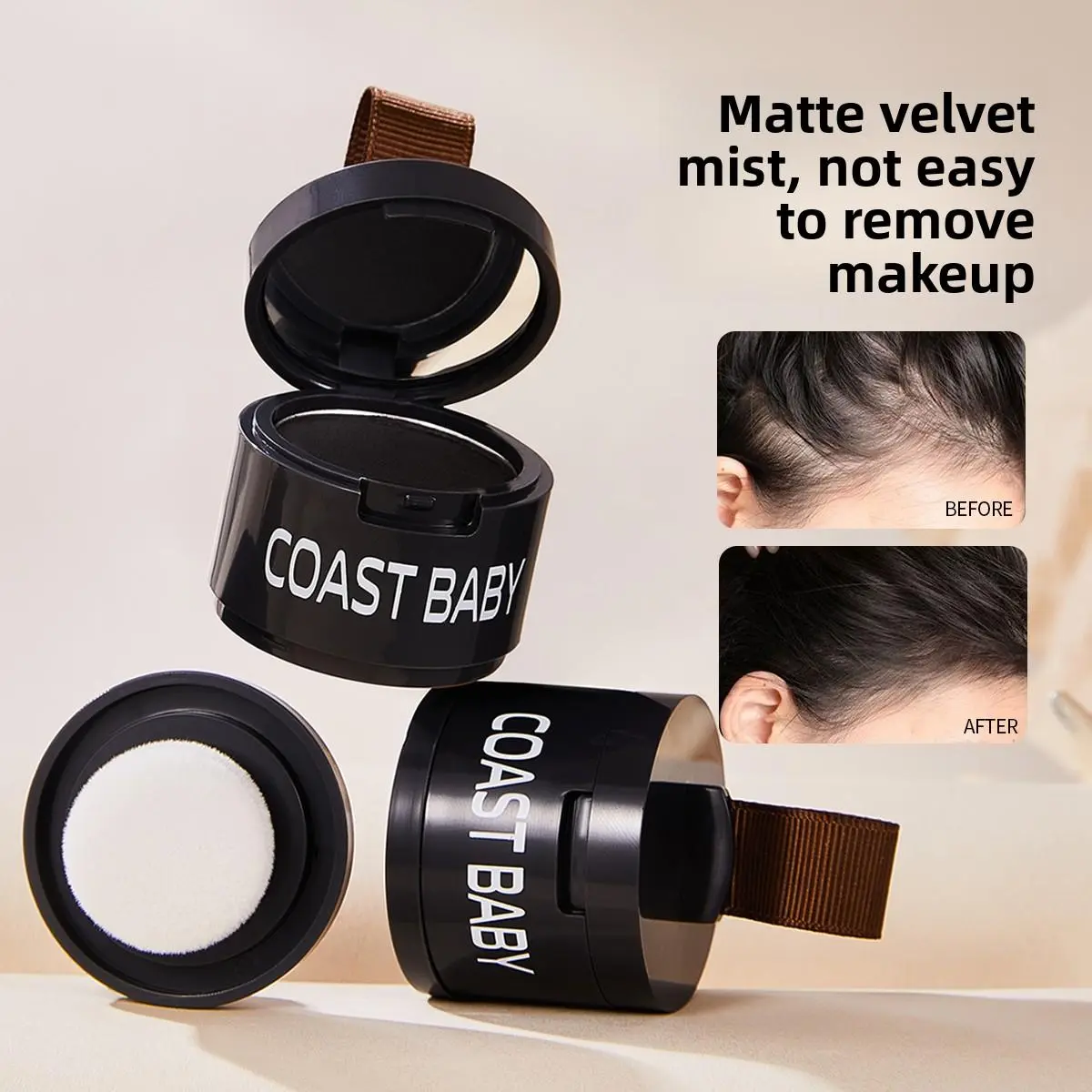 Hairline Powder — Hairline Shading, Contouring, & Hair Concealer; Natural Coverage, Unisex