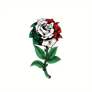 Rose Pattern Car Sticker, Self Adhesive Car Decal, Car Exterior Decoration Accessories for Car Window & Ceramic Surface