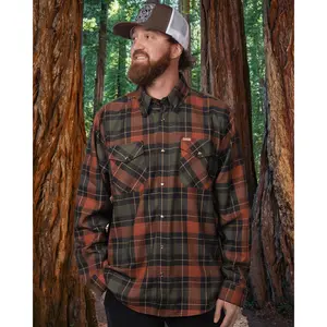 Redwood Forest Flannel - This Land Series