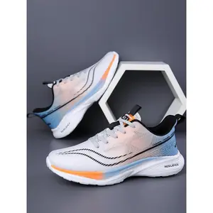 Men’s Comfortable Running Shoes, Professional Racing Style, Lightweight Upper, Cushioned Sole, Heel Strap Design, Ideal for Sports Enthusiasts