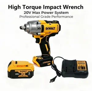 DEWALT DCF900 1/2 Inch Cordless Impact Wrench, With Stepless Speed And Forward Reverse Function,Industrial For Heavy Duty Bolt Fastening And Removal, Durable Housing Structure,Used In Auto Repair, Machinery Maintenance And Steel Structure Installation