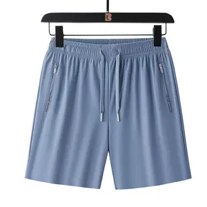 New women’s quick-dry athletic shorts with elastic waistband, zippered pockets—ideal for fitness and running