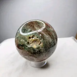 Ocean Jasper Sphere for Spiritual Healing and Meditation