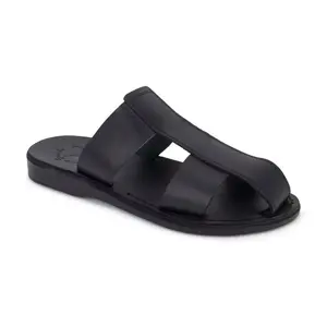 Genesis - Leather Closed Toe Sandal | Black