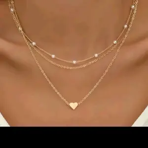 Stylish Natural Stone Love Heart Shape Necklace Pendant