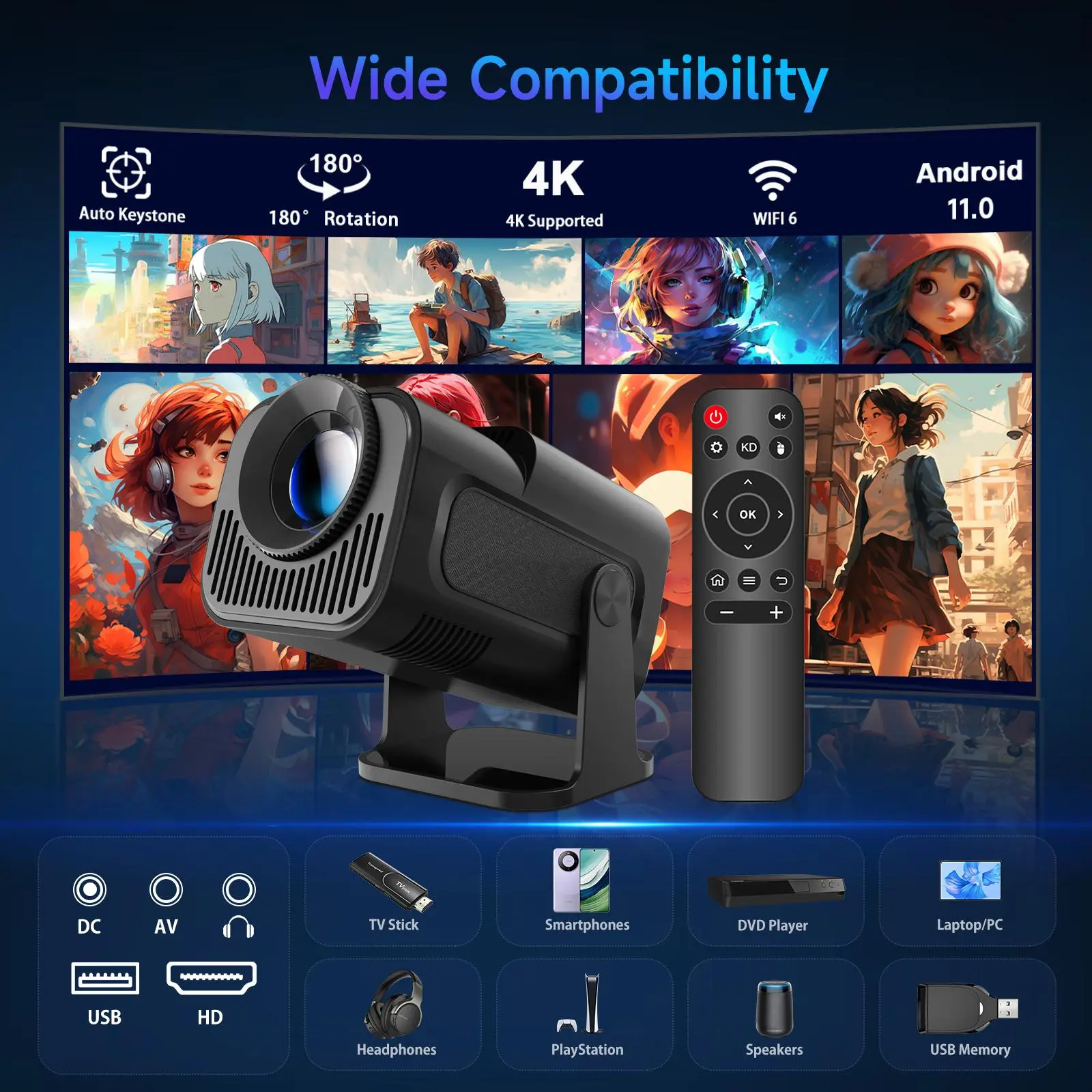 Limited Edition (Black) 4K Projector/Home Theater