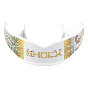 Shock Doctor Trash Talker Gold Band Mouthguard - Low Profile Chrome Finish for Easy Speech & Breathe