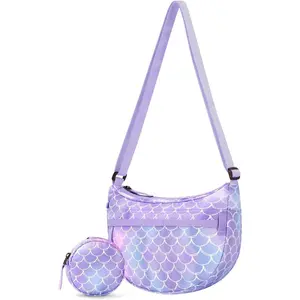 P-AS017   Girls Crossbody Purse for Kids, 4 5 6 7 8 9 10 Year Old Girl Birthday Christmas Gifts