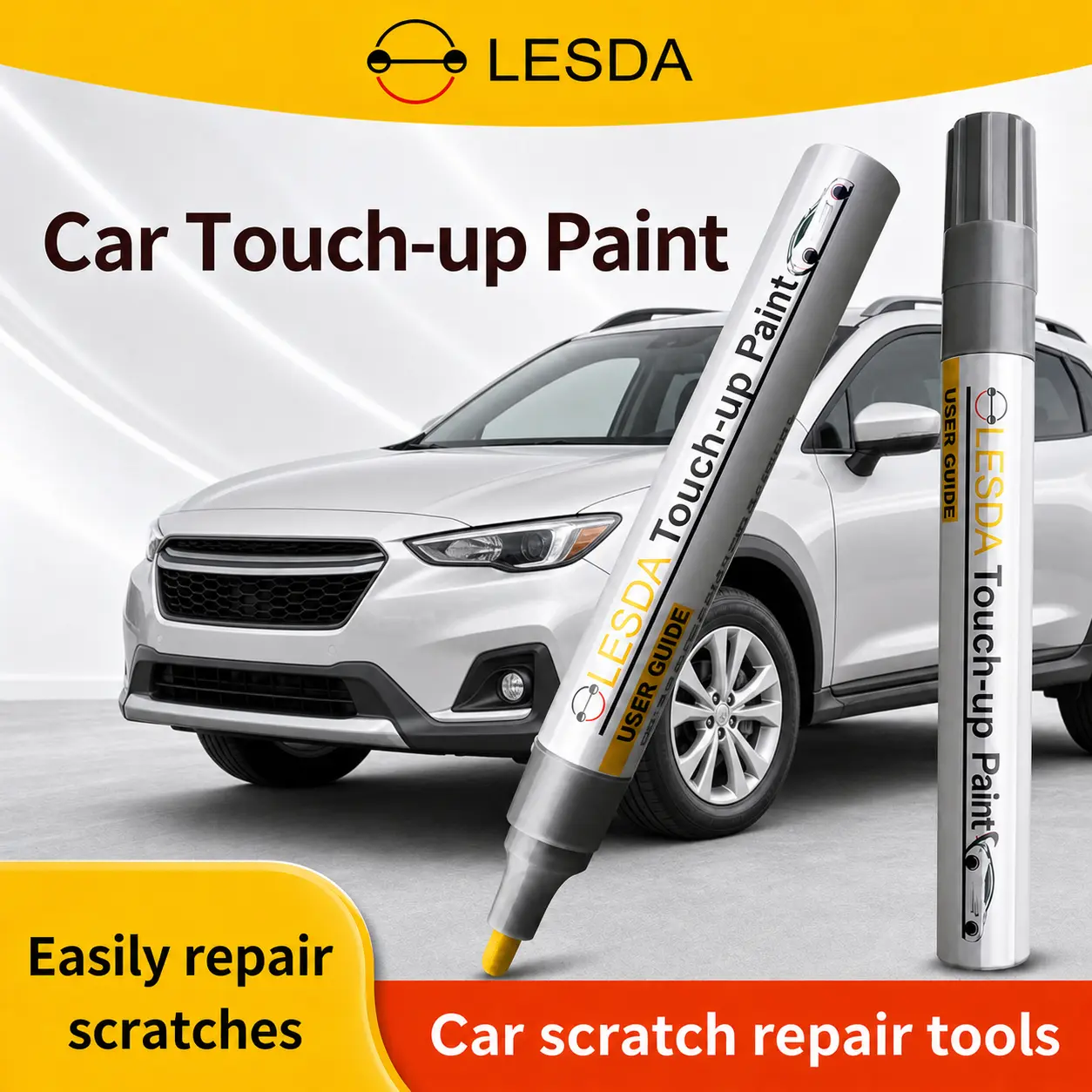 Universal Fit Auto Touch Up Paint Pen - Quick Dry Car Scratch Repair Tool for SUV, Pickup Truck, Sedan, Scratch Pen Paintwork Solution