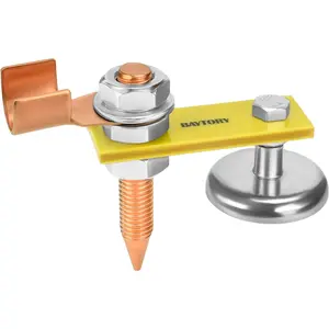 Upgrade Magnetic Welding Support Ground Clamp Tools, Welding Magnet Head Strong Magnetism Large Suction, Copper Tail Welding Accessories Stability Clamps