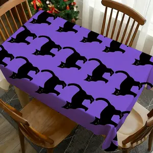 1 pc Cat Pattern Print Tablecloth, Washable Tablecloth, Perfect for Picnic, Camping, Wedding, Birthday Party, Restaurant, Buffet