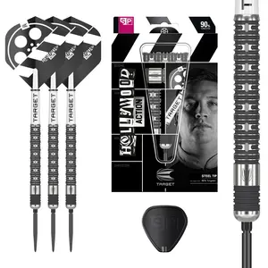 TARGET Darts Chris Dobey Hollywood Action 90% Tungsten Steel Tip Swiss Point Dart Set – 22G Player Edition Darts, Pro Grip Shafts & Pro Ultra No.2 Flights, SP Tool Included