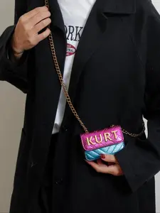 Mini Magnetic Crossbody Chain Bag, Small Shoulder Bag with Letter Flap, Multi-Color Options, Casual Style, All Seasons Use, Chain Crossbody Bags