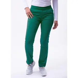 Skinny Leg Yoga Scrubs Pants by Adar (Regular)  XXS-3XL/ Hunter Green