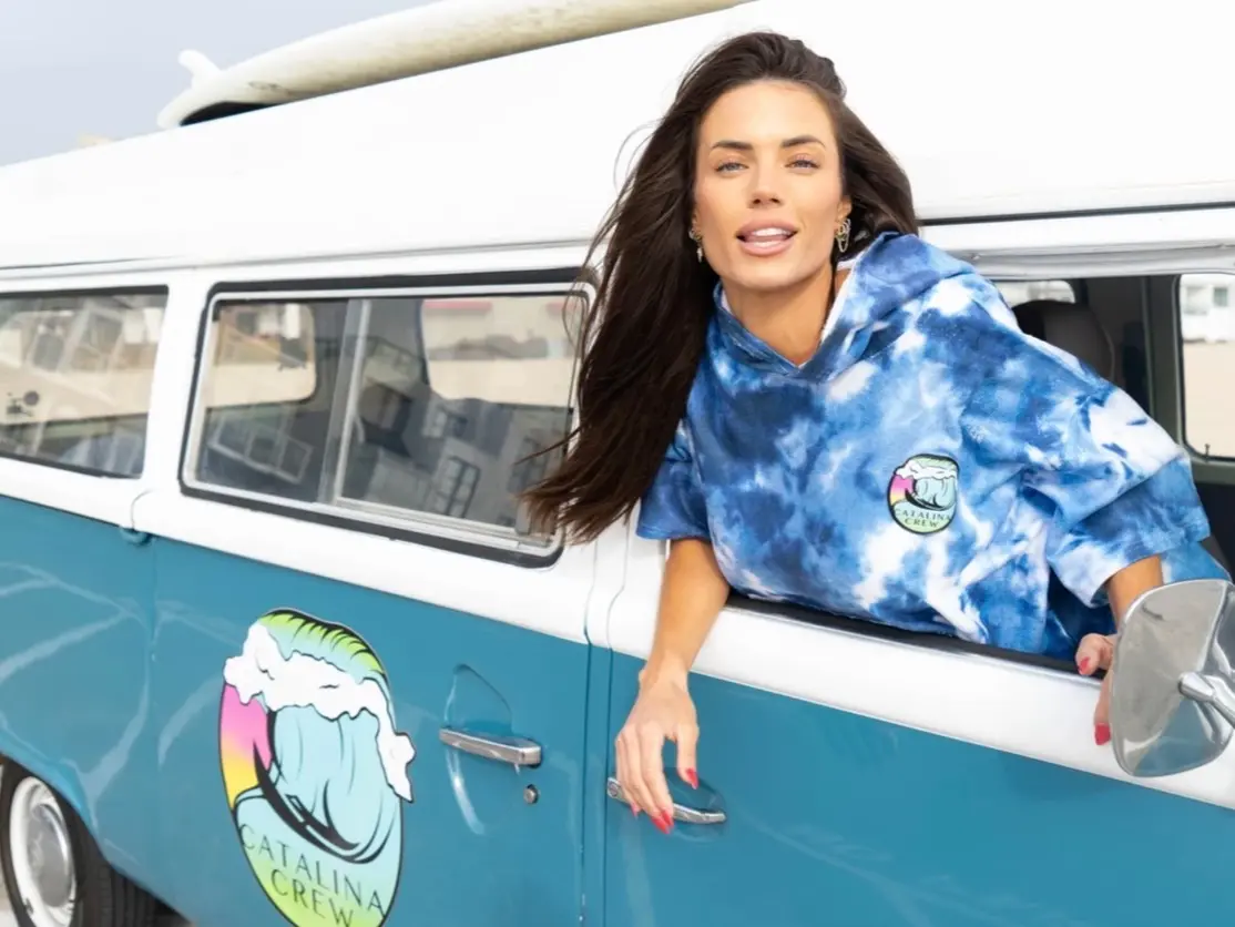 Catalina Crew Blue Surf Poncho