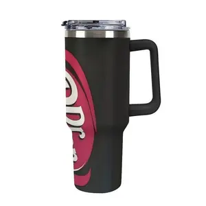 Dr Pepper 40oz Stainless Steel Tumbler with Handle – Insulated Large Capacity Travel Mug with Lid, Durable Reusable Cup for Hot & Cold Drinks, Perfect for Car, Office, Daily Hydration, Stylish Drinkware & Ideal Gift for Dr Pepper Fans, Birthdays, Holidays