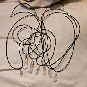 Petroleum Quartz Herkimer Necklace