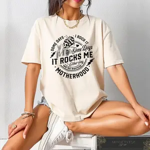 Motherhood Sometimes I Rock It Sometimes It Rocks Me T-shirt, Funny Mother's Day Shirt, Mom Sweatshirt, Rocker Mama Gift, Mothers Day Tee