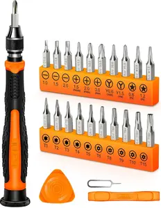 24Pcs Precision Screwdriver Set Torx Mini Repair Kit for MacBook Laptop iPhone PS4 PS5 Xbox Switch Eyeglasses Watch Doorbell