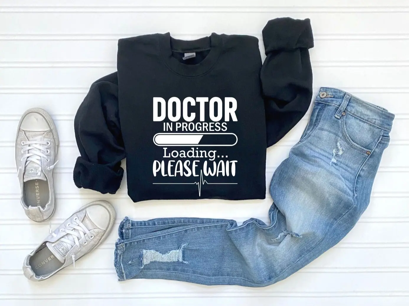 Med Student Sweatshirt, Future Doctor Sweatshirt, Doctor In Progress Please Wait Sweatshirt, Med School Sweatshirt, Gift For Medical Student