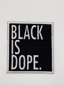 Being Black is Dope Patch - Iron/Sew On Patch for Clothing, Cloth Material, 3.5 x 3.0 inches