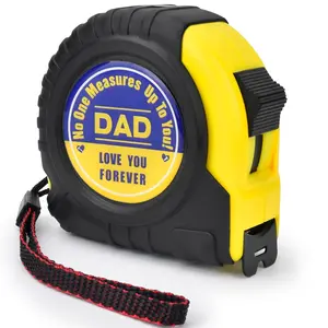 Christmas Gifts for Dad Tape Measure - Measuring Tape 25 ft Stocking Stuffers for Dad Birthday Fathers Day from  Daughter Son Wife Engraved Retractable Digital Carpenter Tool Measurement Tape